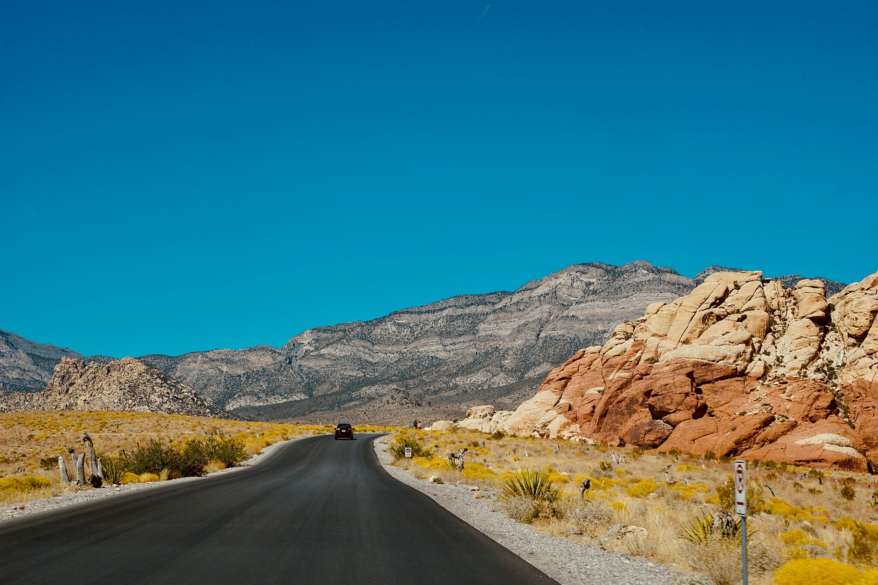 Car driving on an open highway
